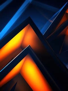 Triangular Wallpaper 4K, Pattern, 3D background, AI art