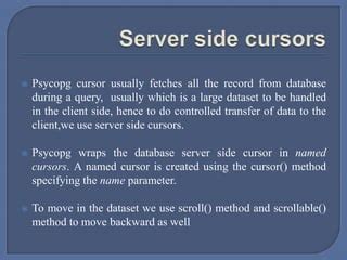 Psycopg2 Connect To PostgreSQL Using Python Script PPT