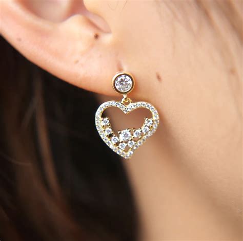 Pendientes Mujer Earings Earring Valentine Wedding T Luxury Sparking Bling Aaa Cubic Zirconia