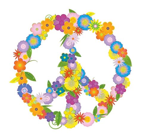 Peace Flower Symbol Stock Vector Antonovaolena