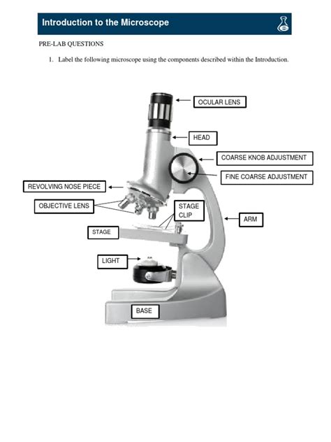 Introduction To Microscope Lab Pdf Lens Optics Microscope