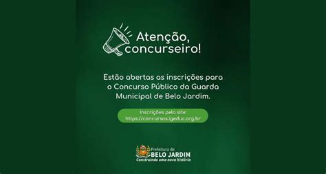 Prefeitura De Belo Jardim Inicia 2024 Com Lançamento De Concurso