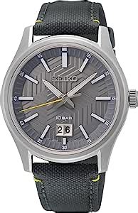 Seiko Orologio Analogico Al Quarzo Uomo Con Cinturino In Nylon Sur P