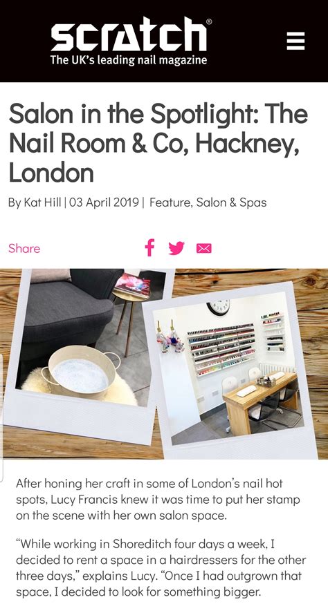 The Nail Room Co Scratch Magazine Feature