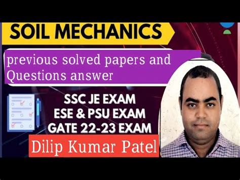 SOIL Mechanics Questions And Answers Ssc Je All Civil Engineering