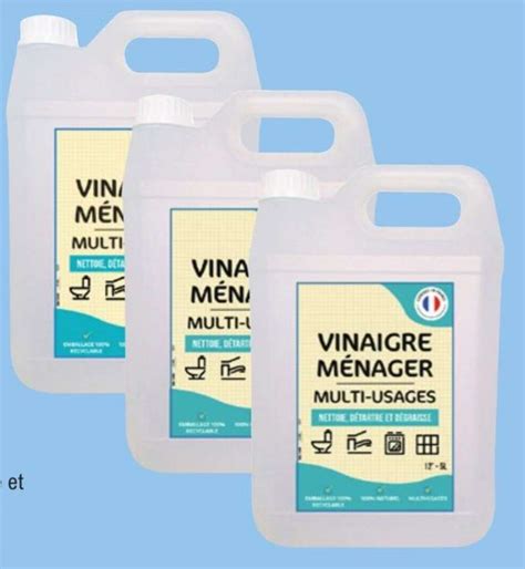 Lot De Bidons De Litres De Vinaigre M Nager Multi Usages X