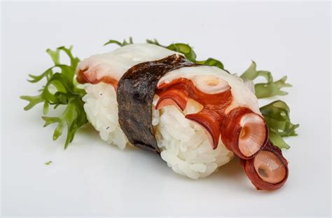 Octopus sushi view 12878054 Stock Photo at Vecteezy