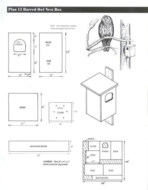 Owl House Plans | Build Your Dream Bird House