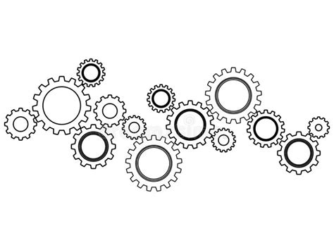 Icono De La Rueda De Engranajes O Del Cog Sobre Un Fondo Blanco