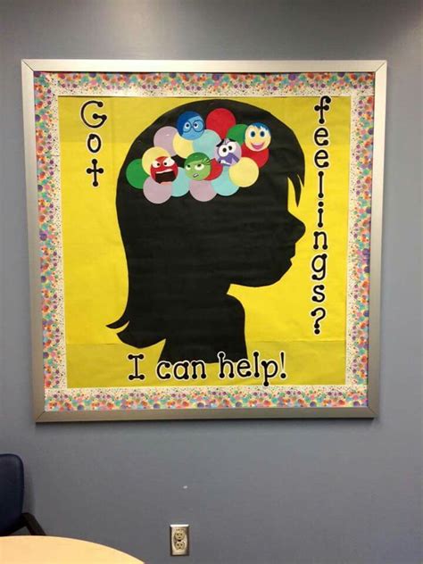 Inside Out Bulletin Board School Social Work Counseling Bulletin