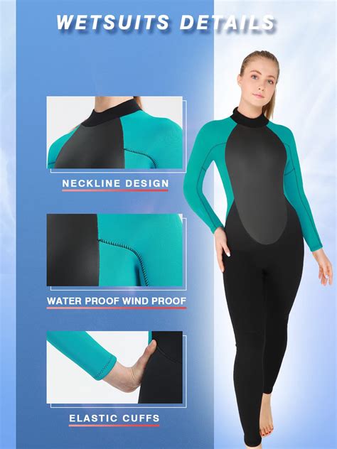 REALON Wetsuit Women 4 5mm Neoprene Full Body Scuba Diving Suits 2 3mm