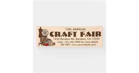 Customizable Craft Fair banner sign | Zazzle