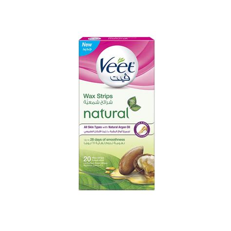 Veet Hair Remover Cold Wax Strips With Argan Oil For Legs Pack Of 20