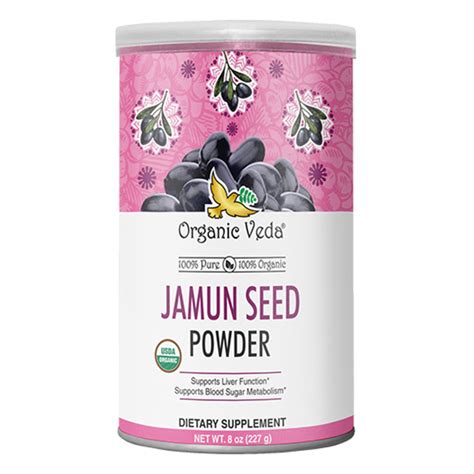 Buy Organic Veda Jamun Seed Powder 227 Gm Online At Best Price Pure Herbs