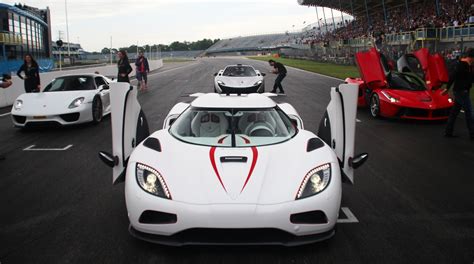 A LaFerrari P1 918 Spyder Agera R Strut Their Stuff