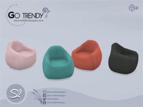 The Sims Resource Go Trendy Chair In Sims Bean Bag Sims