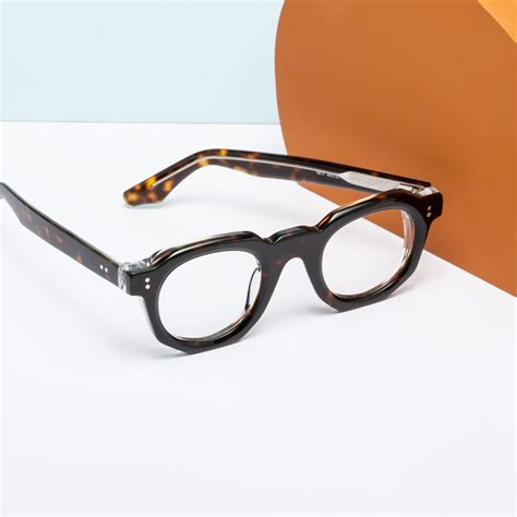 Tortoise Geek Chic Acetate Geometric Eyeglasses Clio