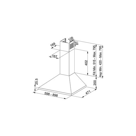 Franke Fjo Xs Cappa Aspirante A Parete Cm Colore