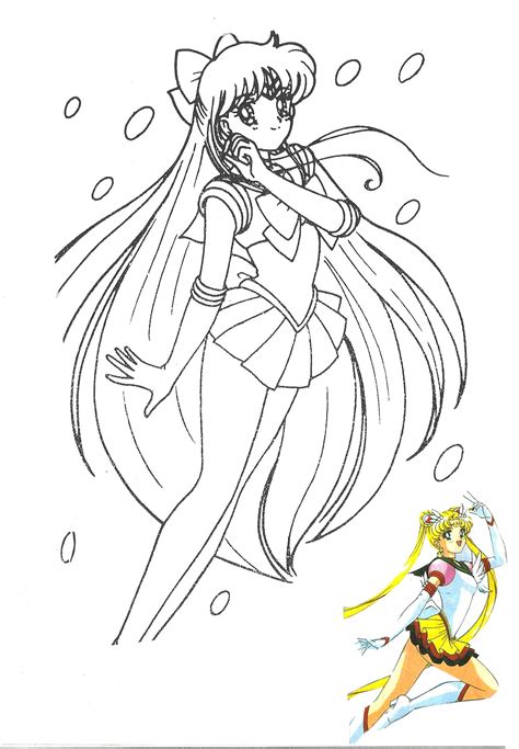 Sailor Moon Coloring Pages Venus