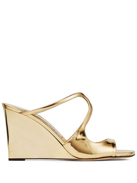 Jimmy Choo Anise 85 Wedge Sandals Farfetch