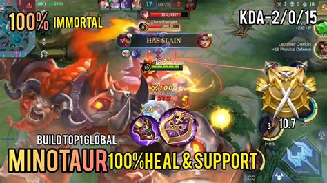 Minotaur Best Tank Support Healing Teammates Mlbb Mlbb Youtube Music