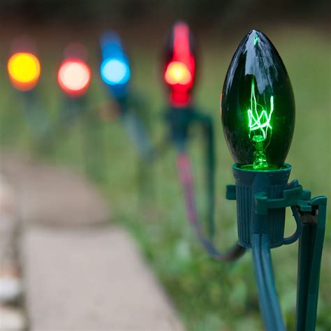 Pathway Lights - C9 Multicolor Christmas Pathway Lights