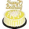 Amazon Palasasa Single Sided Glitter Happy Birthday Cake Toppers