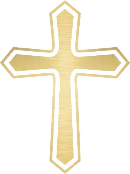 Cross Clip Art Baptism Gold Cross Clipart Hd Png Download Transparent