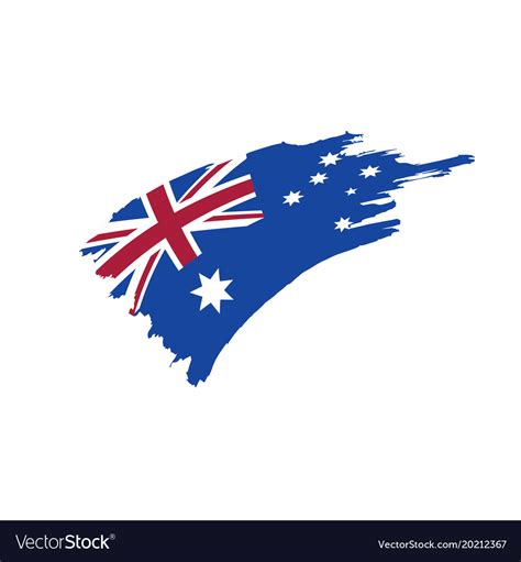 Australia flag Royalty Free Vector Image - VectorStock