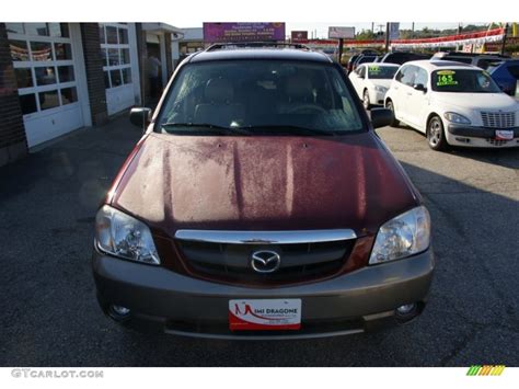 2003 Redfire Metallic Mazda Tribute ES V6 4WD 55073512 Photo 2