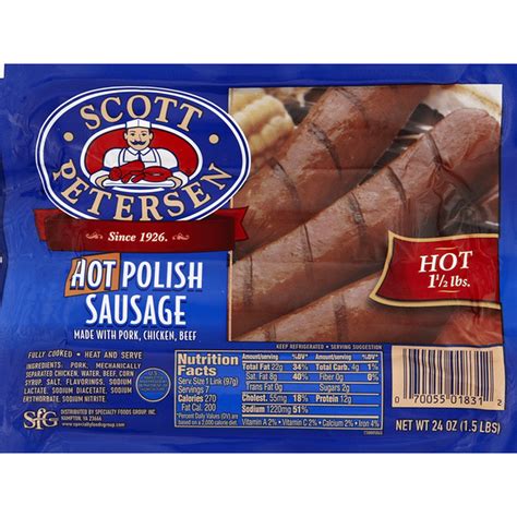 Scott Petersen Polish Sausage Hot 24 Oz Delivery Or Pickup Near Me