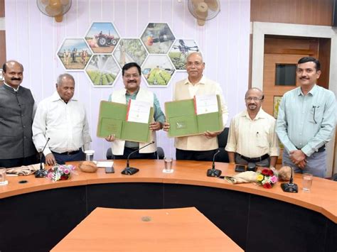 Mou Signed Between Acharya Narendra Dev And Sant Rao Nayak Agricultural