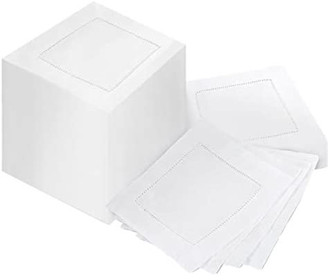 Amazon White Linen Cocktail Napkin 6 X6 Set Of 50 Linen Cloth