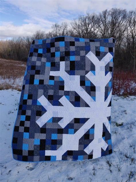 My Finished Snowflake Quilt Pattern By Modern Handcraft Snowflake