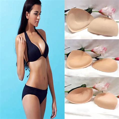 2pcs Pair Removable Swimsuit Bra Bikini Breast Padding Insert Push Up