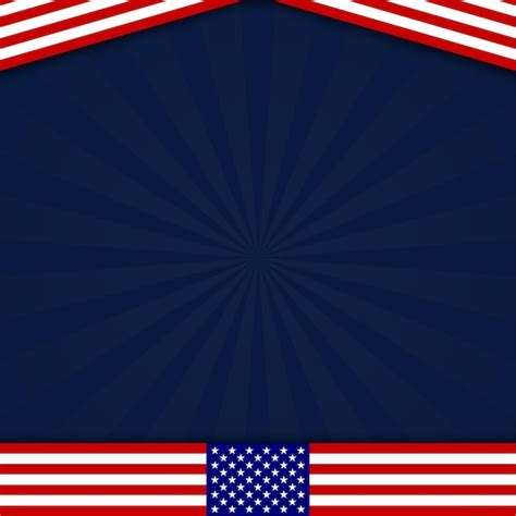 Fundo Da Bandeira Americana Para Qualquer Evento Vetor Premium