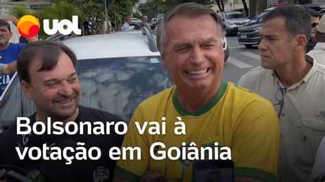 Bolsonaro vai à votação em Goiânia reclama de Moraes e sem provas