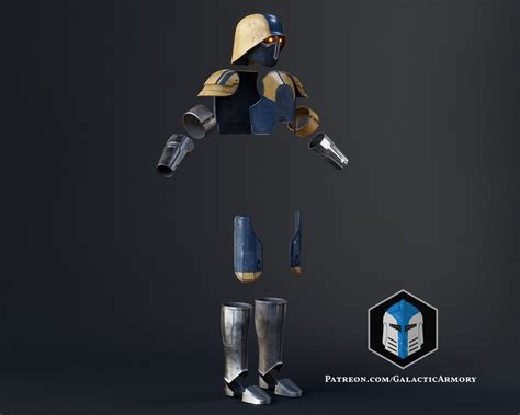 Coruscant Security Force Armor 3d Print Files Galactic Armory