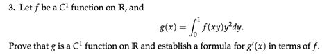 Solved Let F ﻿be A C1 ﻿function On R