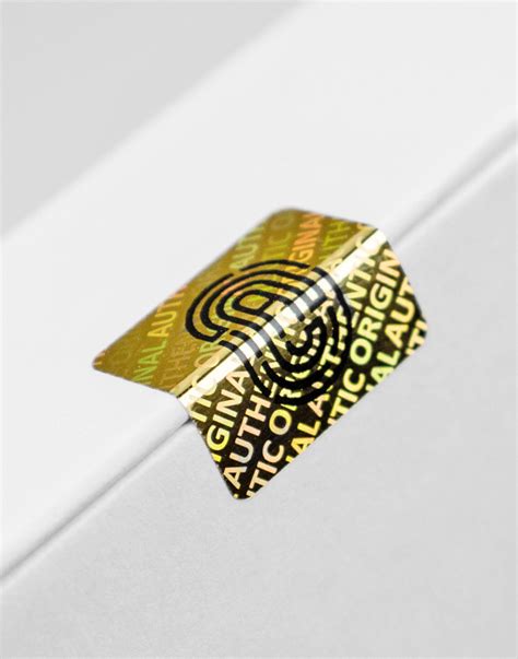 Hologramm Etiketten ORIGINAL AUTHENTIC 22x22mm Silber Oder Gold