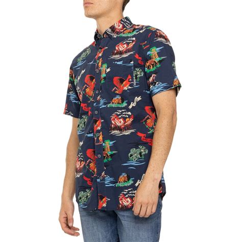 Eddie Bauer Printed Baja Shirt Short Sleeve Save 60