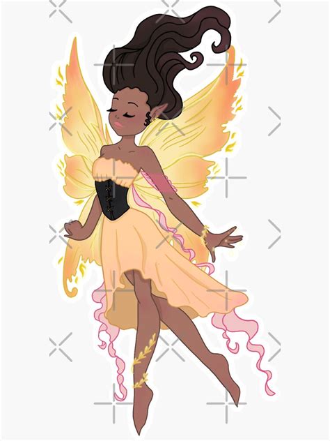 Fire Fairy Sticker Sticker By Nicoleungu Redbubble