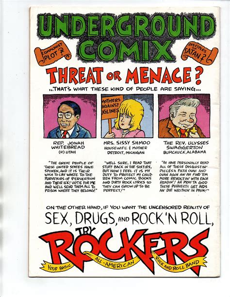 Rockers 1 Giantess Underground Rip Off Press 1989 Vg Comic Books Copper Age Rip