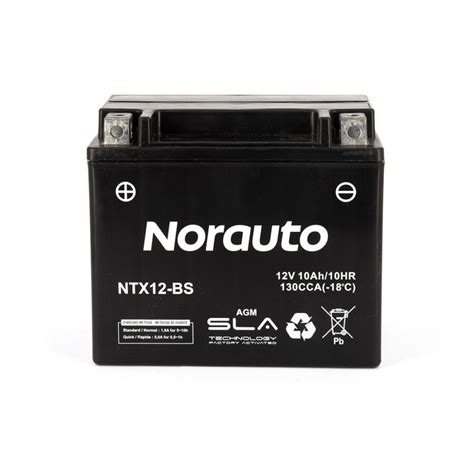 Batterie Moto Scooter NORAUTO NTX12 BS SLA AGM Norauto