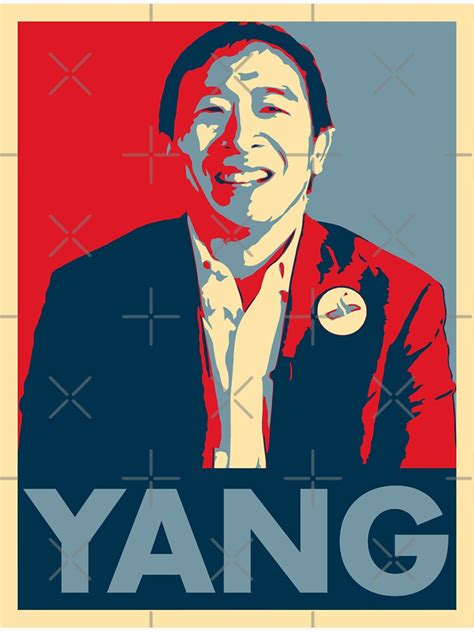 Andrew Yang Hope Poster Style Sticker By Hadicazvysavaca Redbubble