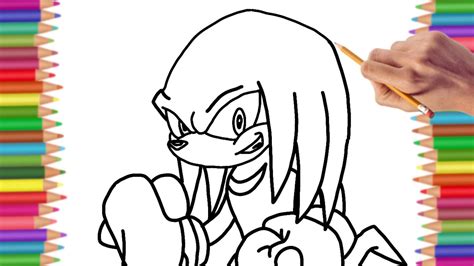 How To Draw Knuckles Sonic The Hedgehog Knuckles The