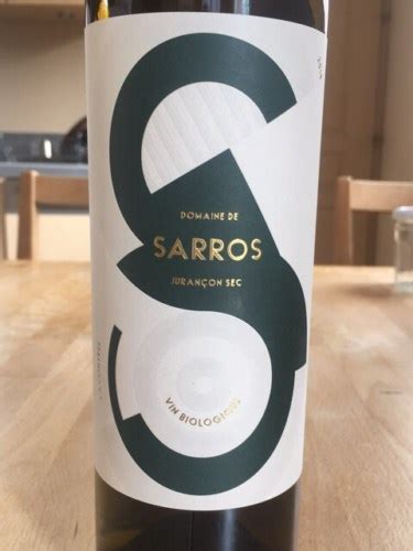 Domaine De Sarros Juran On Sec Vivino Us