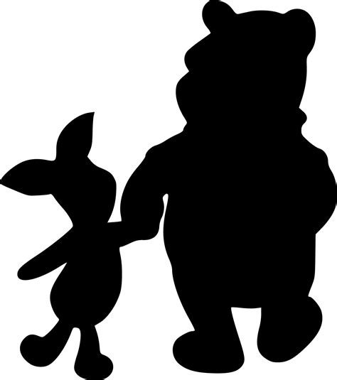 Winnie the Pooh And Piglet Silhouette Svg, Winnie the Pooh S - Inspire Uplift