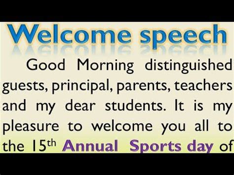 Welcome Speech Sample For Meeting Coverletterpedia