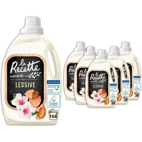 La Recette Lessive Liquide Lait D Amande Douce 168 Lavages 1 26 L X